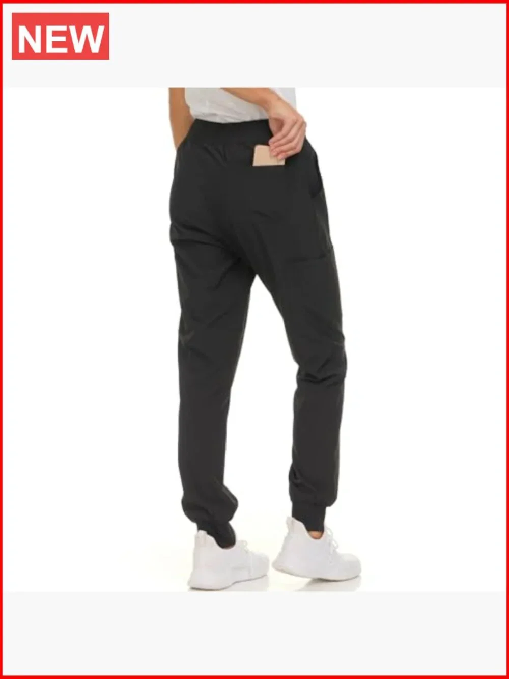 Scrub Pants for Women, Breathable Drawstring Jogger Scrubs, 5 Pocket Stretch